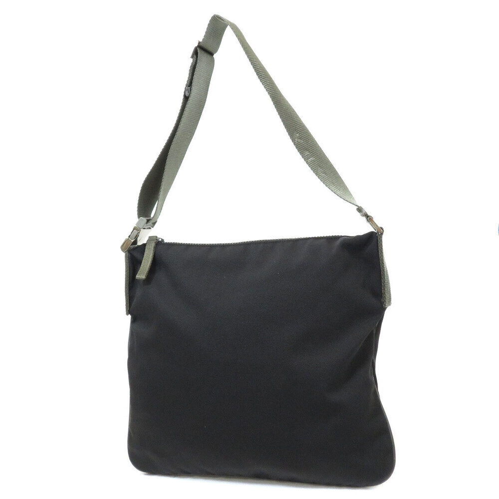 Prada black messenger bag green shoulder strap - Picture 2 of 10